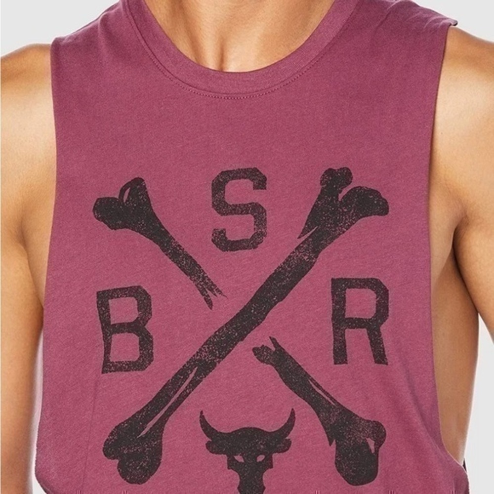 Under Armour Project Rock BSR Tank Top Mens Size 3XL Maroon 1360741 569 - Picture 1 of 4